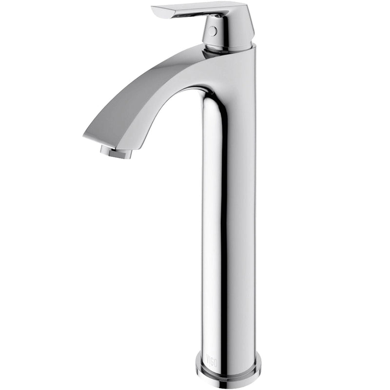 VIGO Linus Single Handle Vessel Sink Bathroom Faucet, Chrome R6