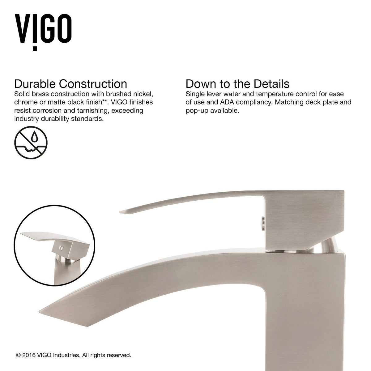 VIGO Magnolia MatteStone White Bathroom Sink/Basin Set with Duris Faucet and Rectangular Composite Vessel