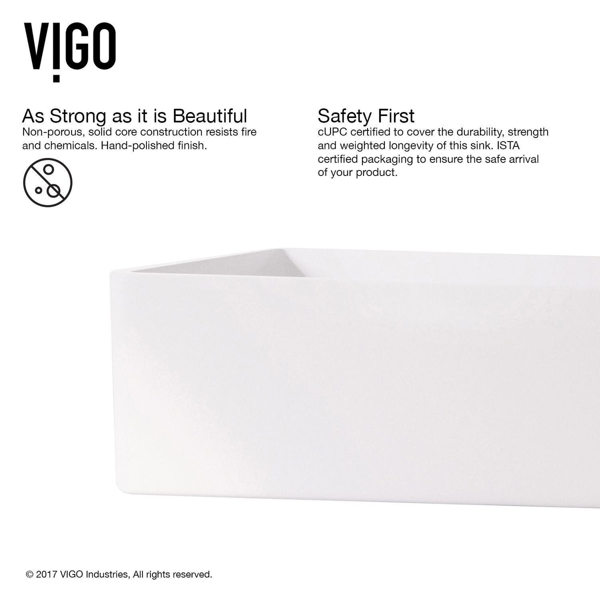 VIGO Magnolia MatteStone White Bathroom Sink/Basin Set with Duris Faucet and Rectangular Composite Vessel