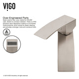 VIGO Magnolia MatteStone White Bathroom Sink/Basin Set with Duris Faucet and Rectangular Composite Vessel