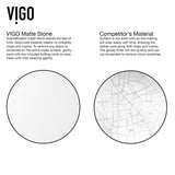 VIGO Magnolia MatteStone White Bathroom Sink/Basin Set with Olus Wall Mount Faucet and Rectangular Composite Vessel
