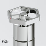 VIGO Magnolia MatteStone White Bathroom Sink/Basin Set with Ruxton Faucet and Rectangular Composite Vessel