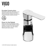 VIGO Marigold MatteStone White Bathroom Sink/Basin Set with Niko Faucet and Rectangular Composite Vessel
