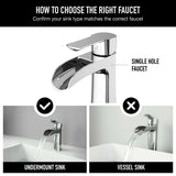 VIGO Paloma Single Handle Single Hole Bathroom Sink Faucet, WaterSense Certified, Chrome