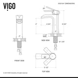 VIGO Paloma Single Handle Single Hole Bathroom Sink Faucet, WaterSense Certified, Matte Black