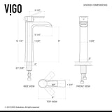 VIGO Sottile MatteShell Matte Black Bathroom Sink/Basin Set with Niko Faucet and Glass Rectangular Vessel