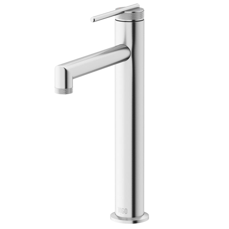 VIGO Sterling 6-in Vessel Bathroom Faucet, Various Finishes L7