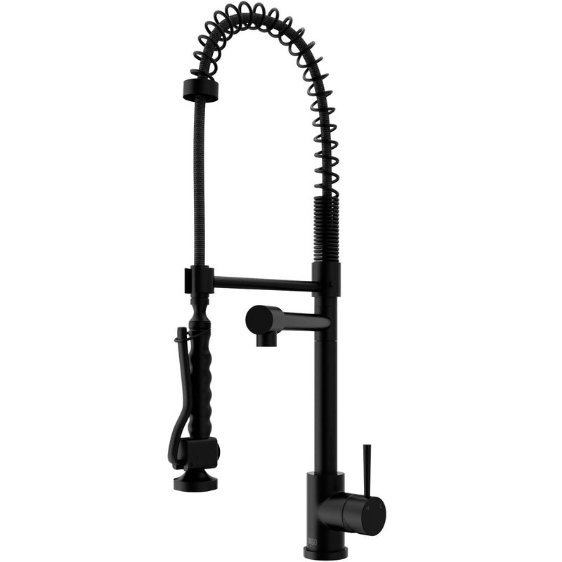VIGO Zurich Kitchen Faucet, Matte Black Q8
