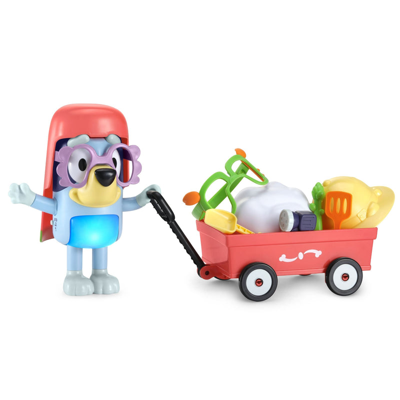 VTech Bluey Dress-Up Bluey Pretend Play Toy with Wagon O6