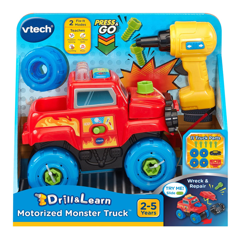 VTech Drill and Learn Monster Truck Toy for Ages 3+ E7