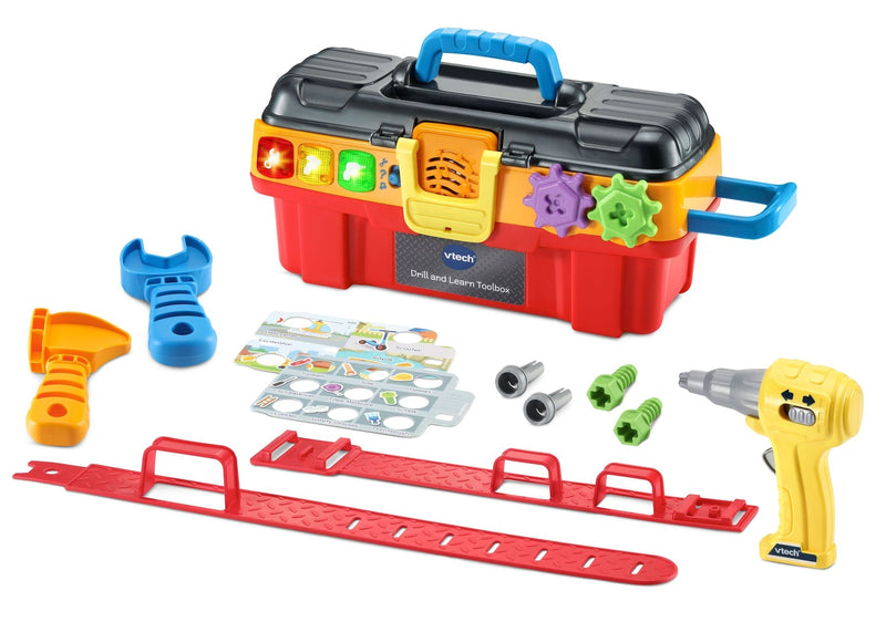 VTech Drill & Learn Toolbox Pro, French Language Version, Battery Operated R0
