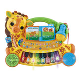 VTech Zoo Jamz Giraffe Piano (French Version), Battery Operated, Microphone included