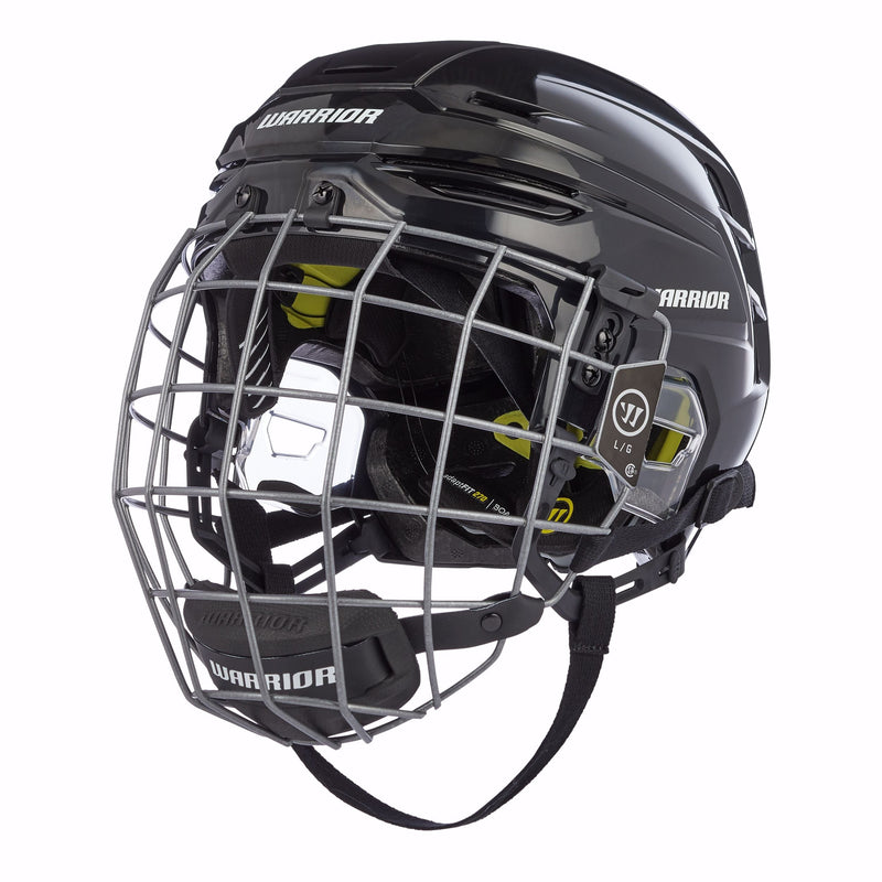 Warrior Alpha Pro Hockey Helmet Combo, Black Y1