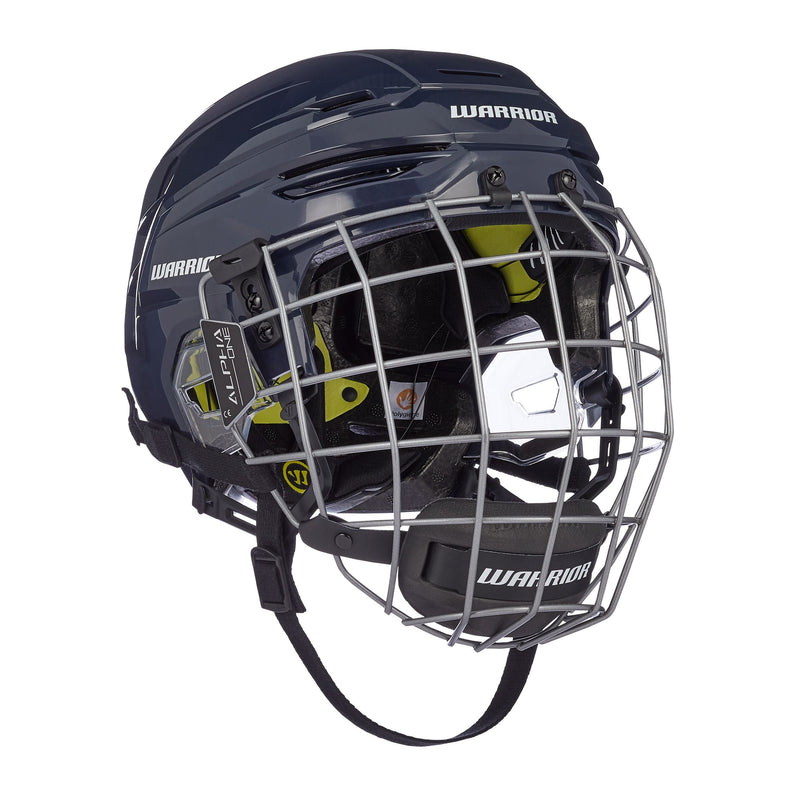 Warrior Alpha Pro Senior Hockey Helmet & Cage Combo, Navy K4