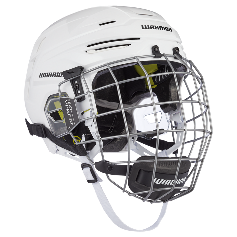 Warrior Alpha Pro Senior Hockey Helmet & Cage Combo, White J6
