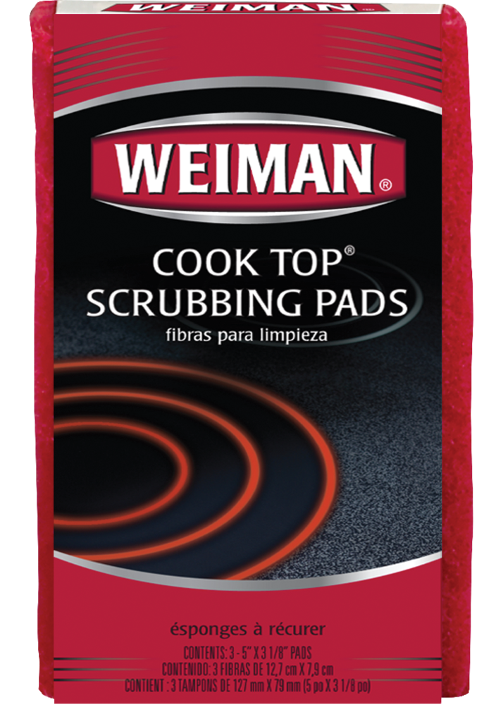 Weiman No Scratch Cooktop Scrubbing Pads for Ceramic and Glass Ranges, 3-pk W8