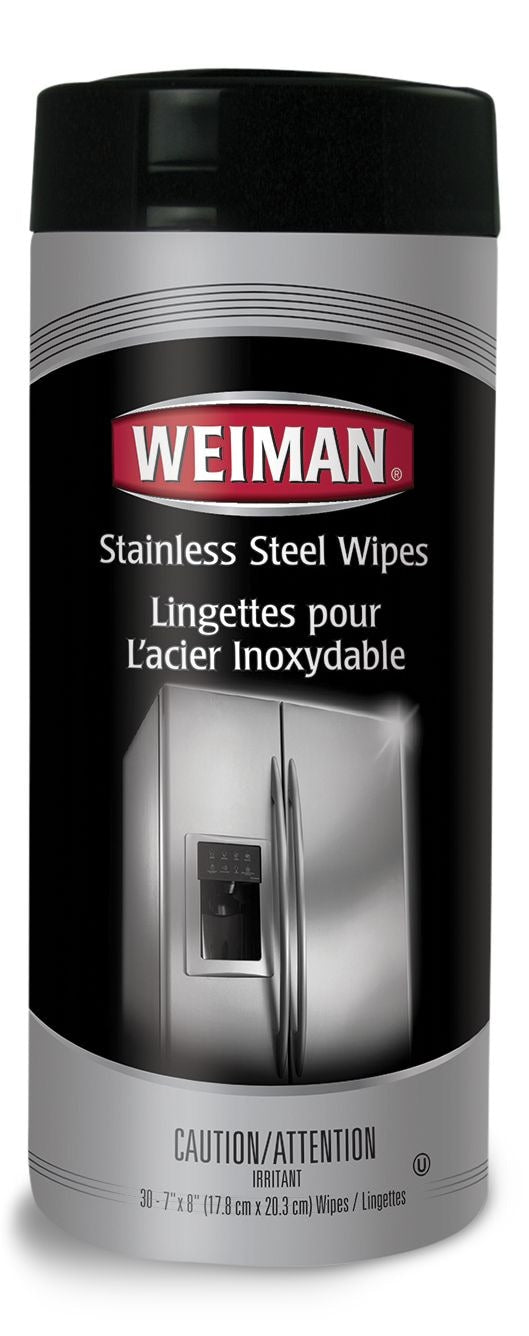 Weiman Stainless Steel Cleaning and Protectant Wipes, 30 Wipes G3