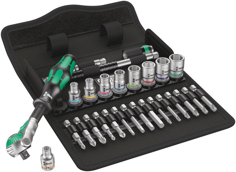 Wera 1/4-in Drive Socket Set, SAE, 28-pc G4