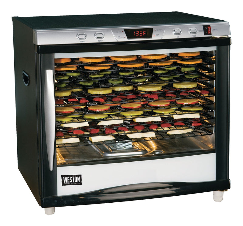 Weston Pro-1200 12-Tray Digital 110V 1600W Dehydrator, 80-L U3