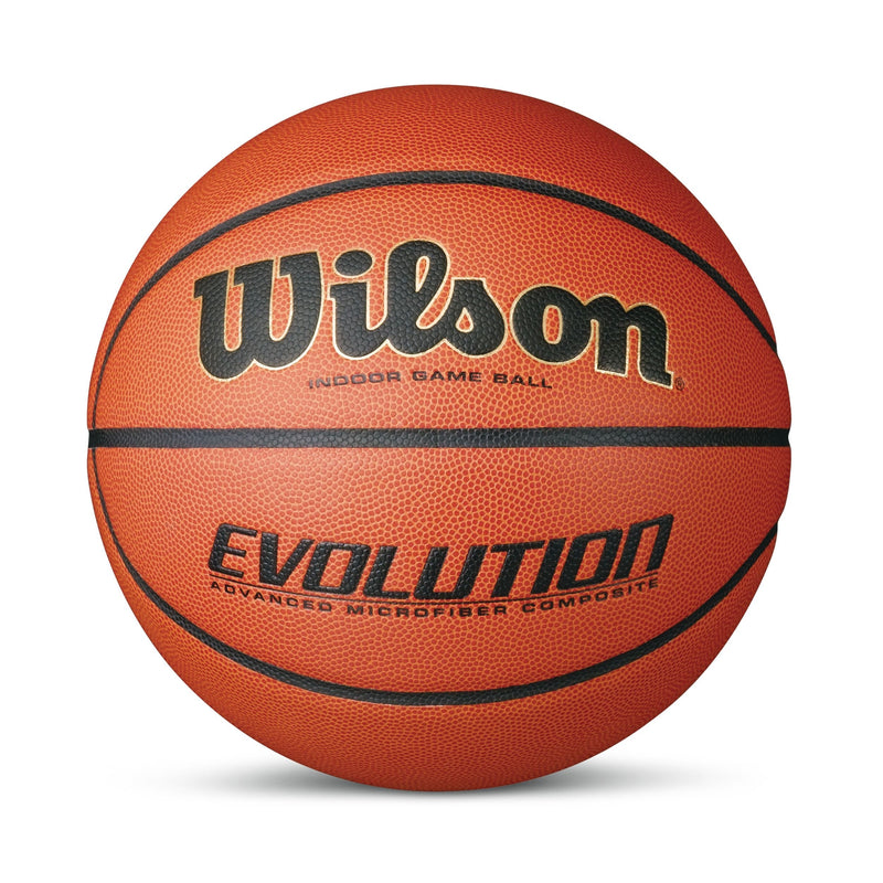Wilson Evolution Indoor Composite Game Basketball, Official Size 7 (29.5-in) K8