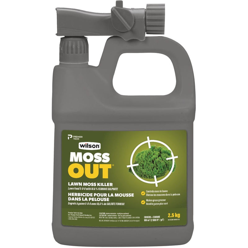 Wilson MossOut Moss Killer with Lawn Food 5-0-0, 2.5-kg M5