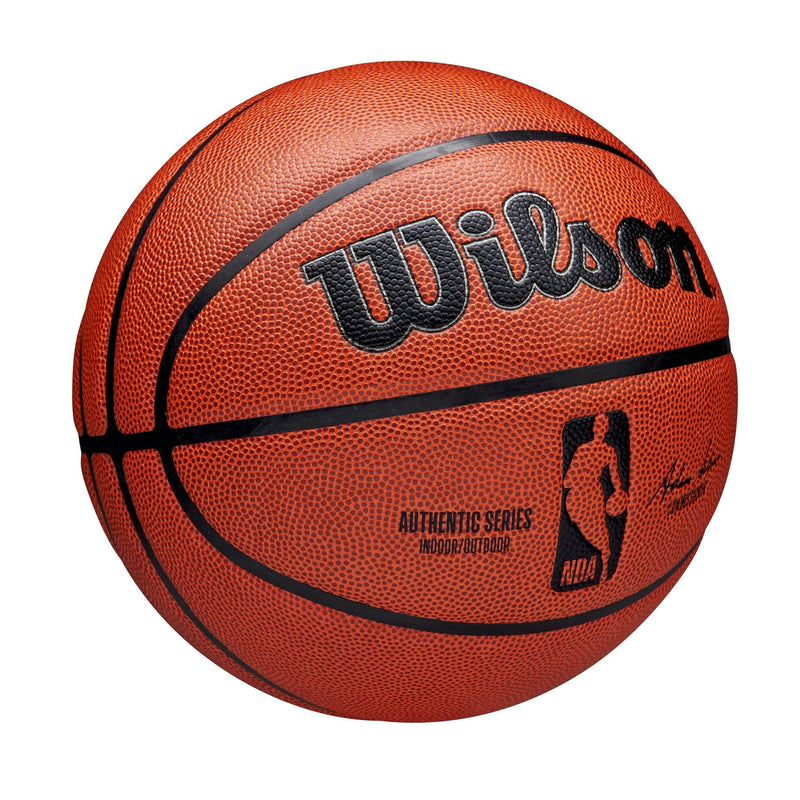 Wilson NBA Authentic Indoor/Outdoor Basketball, Official Size, Brown X5