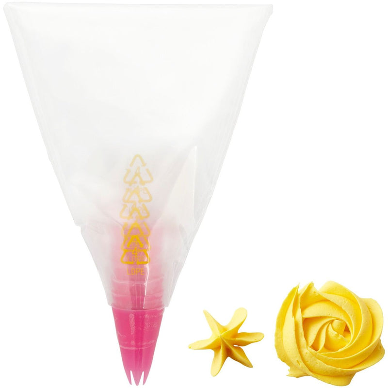 Wilton Disposable Piping Decorating Bag Tip Fuse, Clear, 6-pk, for Baking/Cake Decoration R4