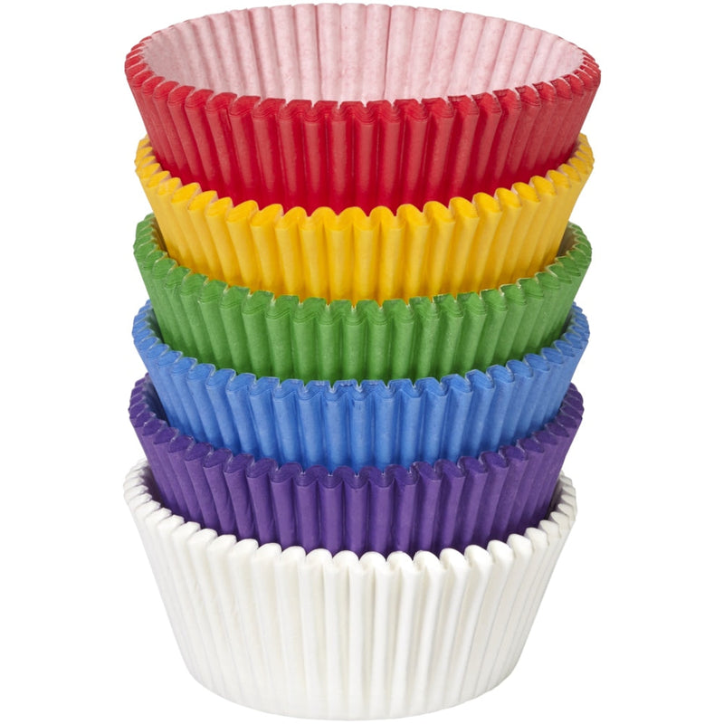 Wilton Paper Baking Cups, Rainbow, 2-in, 150-pk E7