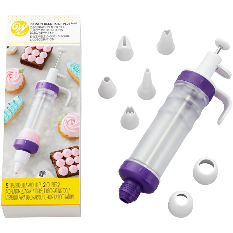 Wilton Plastic Dessert Decorator Plus Decorating Tool Set, 8-pc K4