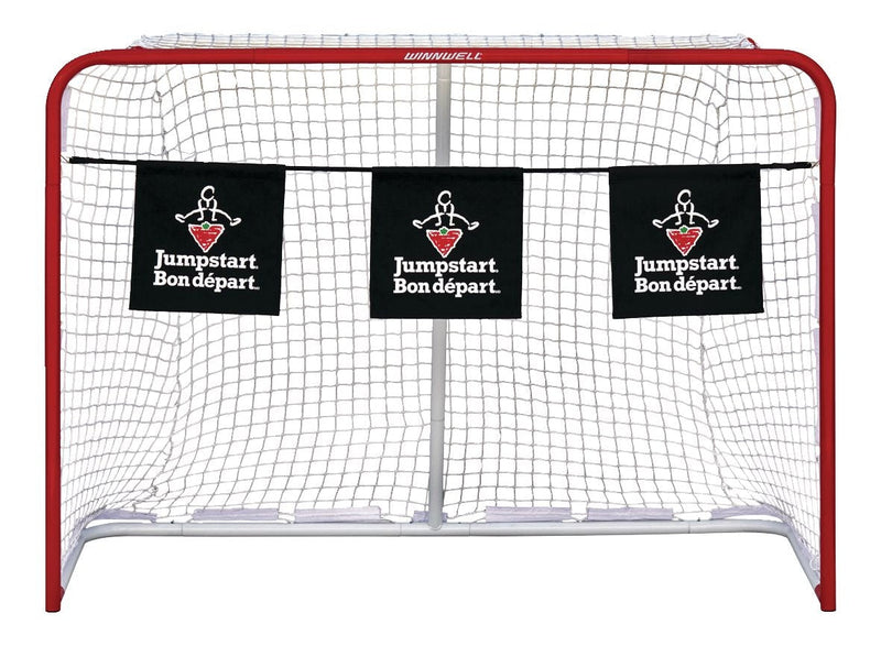 Winnwell Jumpstart Steel Street Hockey Net with Bungee Targets, 60-in E0