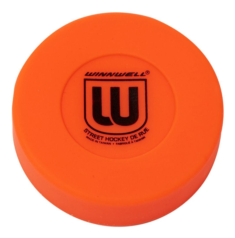 Winnwell Street Hockey Medium Puck, Orange, 75mm, 50g L2