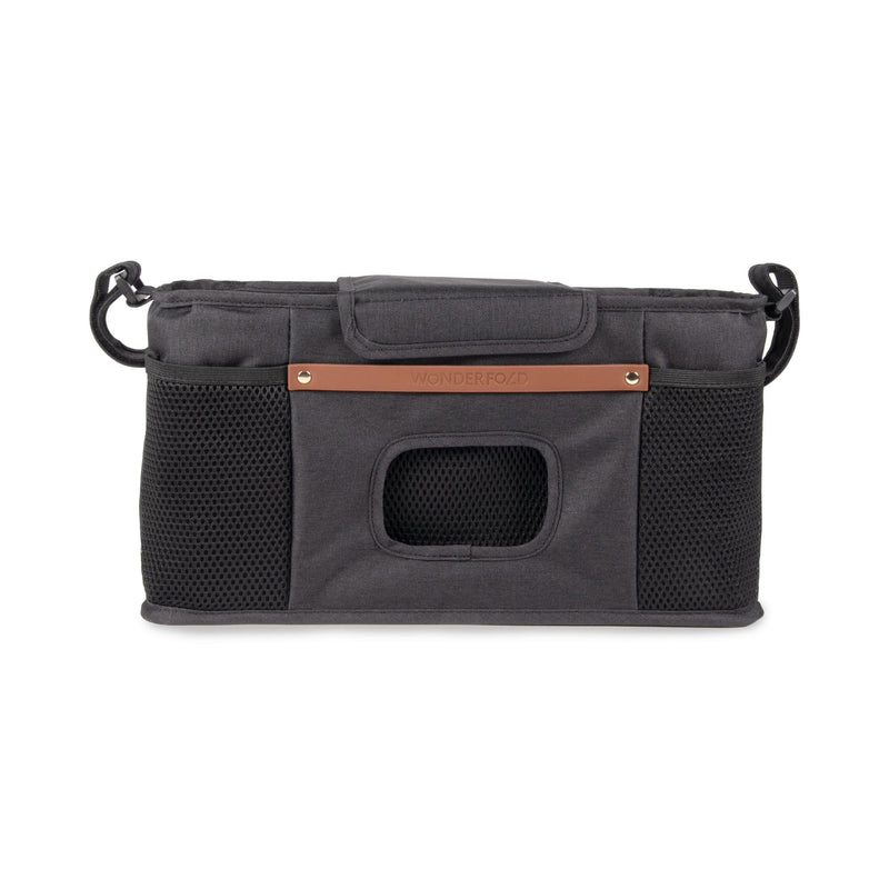 WonderFold Parent Console with 2 Insulated Cupholders, Black F7