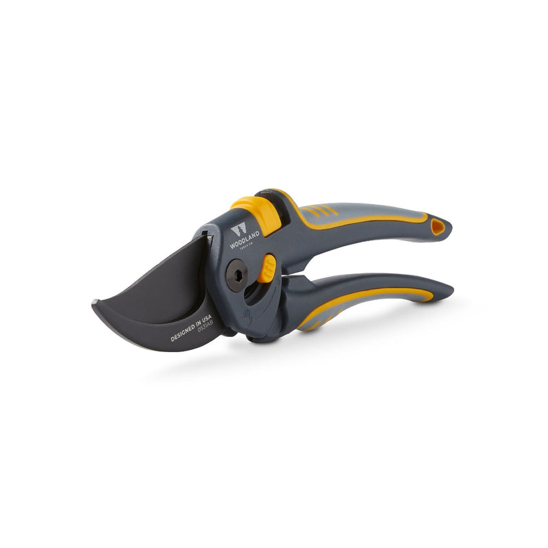 Woodland Tools Super Duty Adjustable MaxForce Bypass Pruner, Ergonomic Grip V3