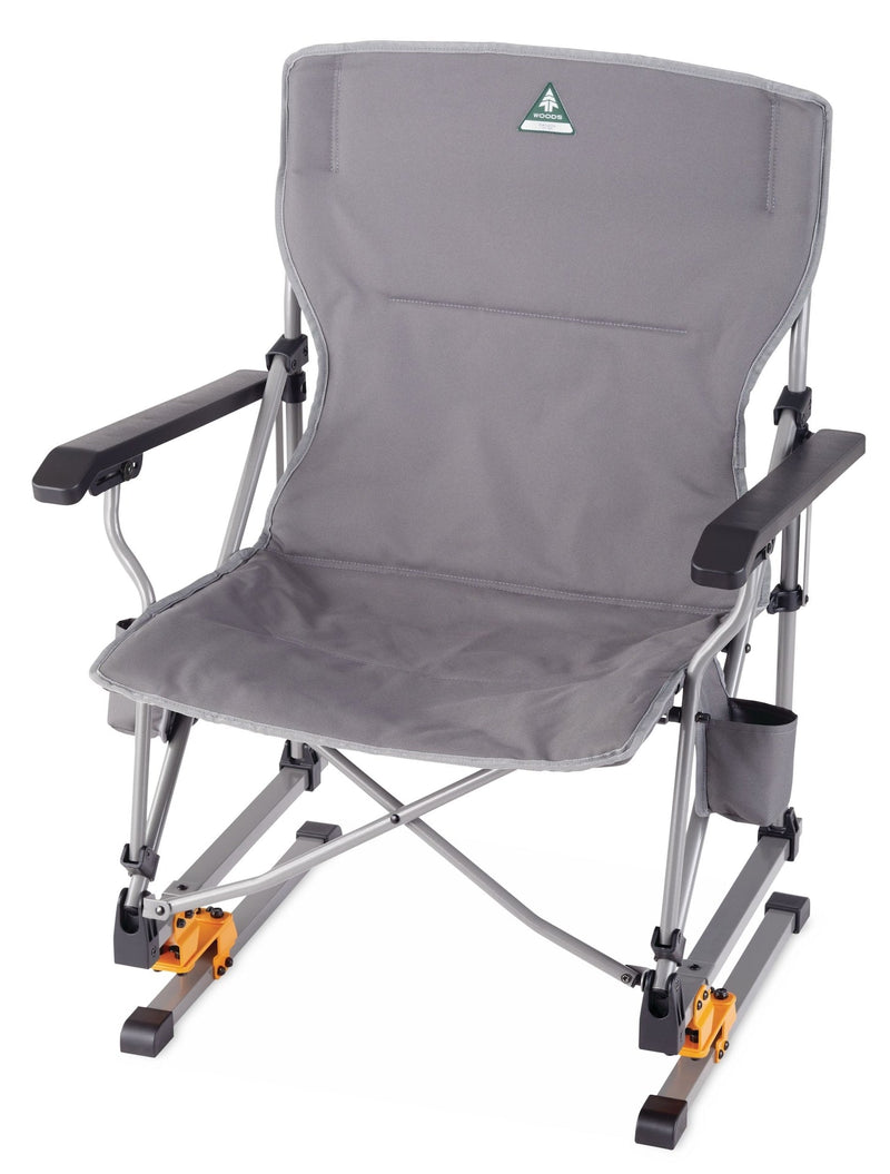 Woods Bonavista Folding Camp Rocker Chair, Grey K5
