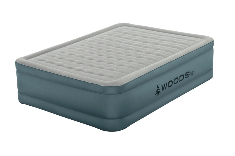 Woods Double-High ToughGuard Airbed with Built-in AlwayzAire Pump, Queen Q7