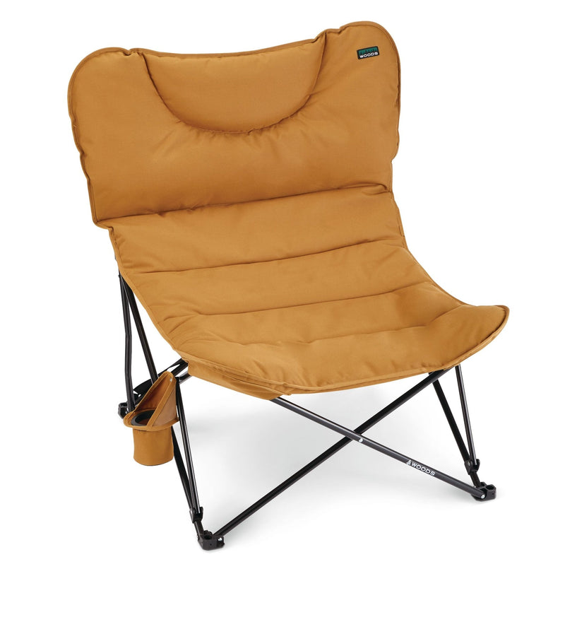 Woods Mammoth Folding Camping Chair with Cup Holder, Dijon X9