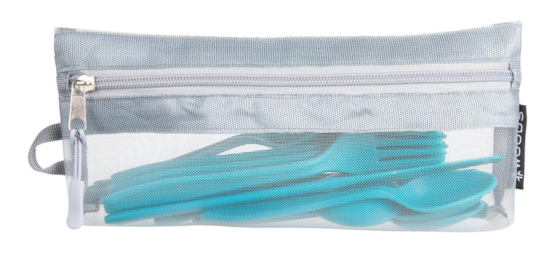 Woods Reusable BPA-Free Plastic Camp Cutlery Set, 16-pc U5