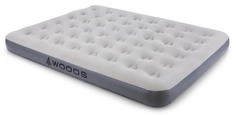 Woods Single-High Inflatable Air Mattress/Airbed with 2-in-1 Pump For AC/Car Outlet, Double O8