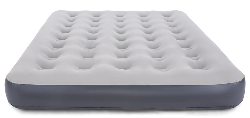 Woods Single-High Inflatable Air Mattress/Airbed with 2-in-1 Pump For AC/DC Outlets, Queen V6