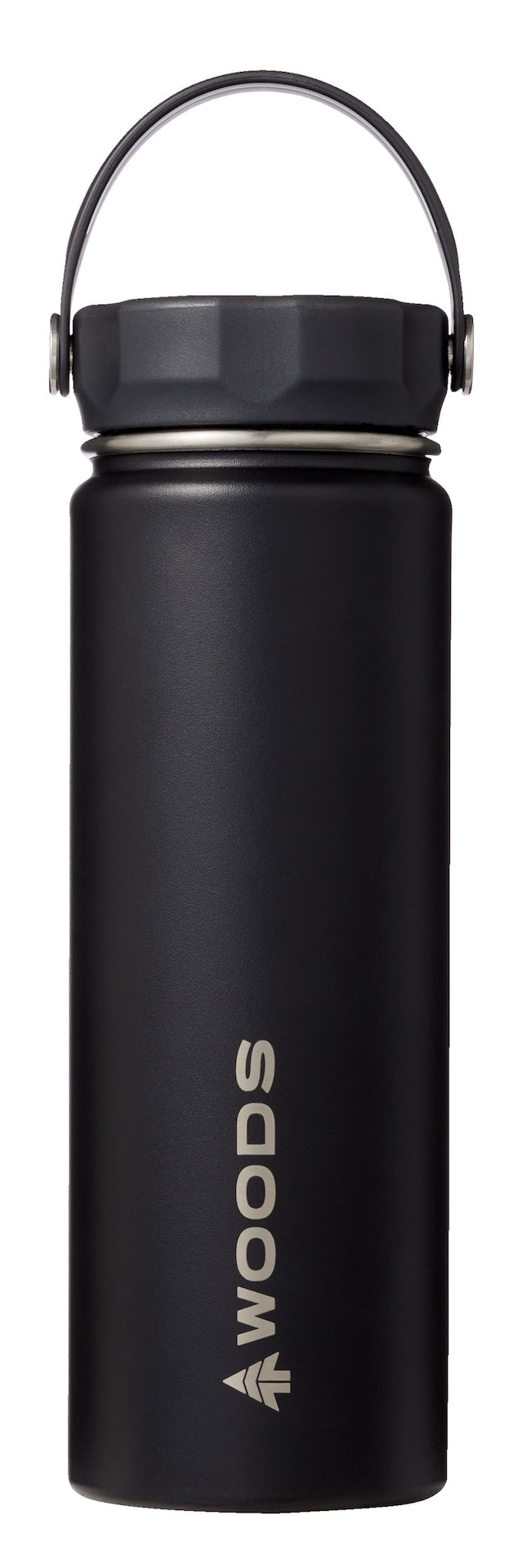 Woods Water Bottle, 22-oz, Stainless Steel, Leak-Proof, Black X5