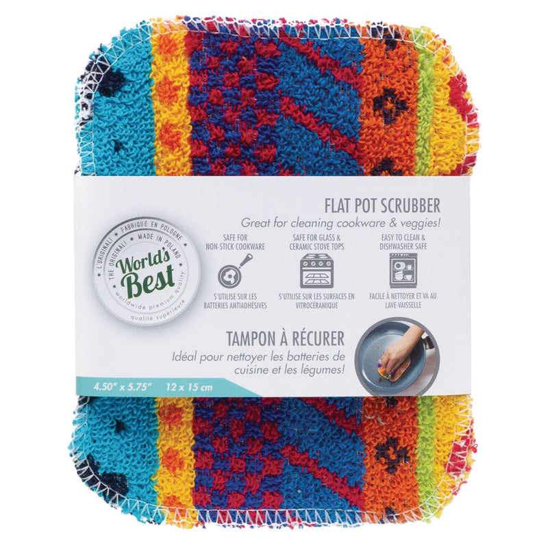World's Best Flat Pot Scrubber, 1-pk L9