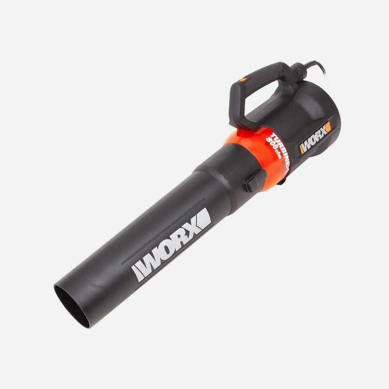 Worx 12 Amp Electric 800 CFM 135 MPH Leaf Blower with Turbine Fan Technology B0