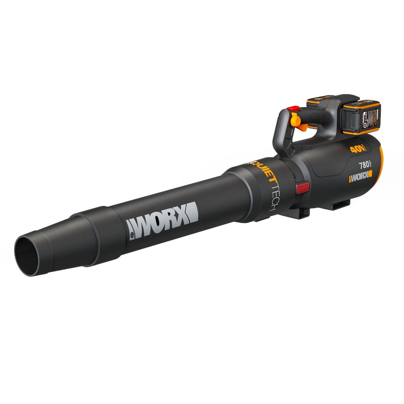 Worx 40V Power Share 780 CFM 190 MPH QuietTech Leaf Blower E8
