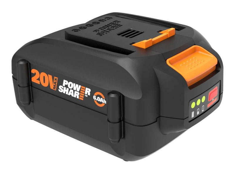WORX WA3671 20V MAX Power Share 6Ah Lithium-ion Replacement Battery J6