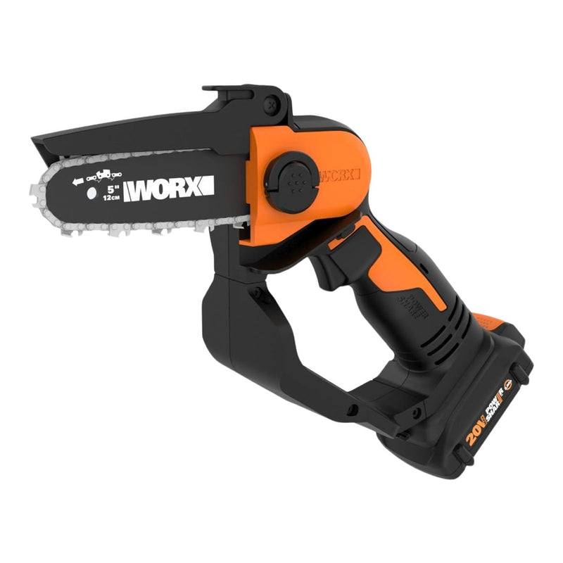 WORX WG324 20V Power Share Cordless Pruningsaw, Battery & Charger Included, 5-in M6