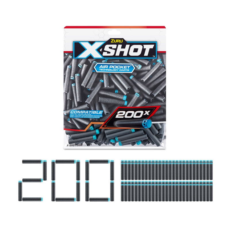 X-Shot Excel Refill Darts Foilbag, 200-pk, Ages 8+ P2