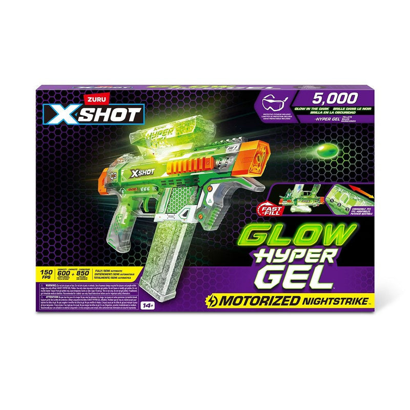 X-Shot Hyper Gel Glow In The Dark NightStrike Blaster T9