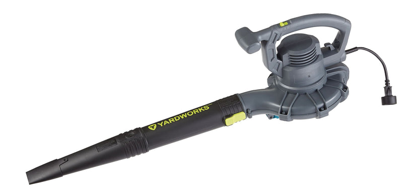 Yardworks 12 Amp 400CFM Electric Leaf Blower/Vacuum, Black F0