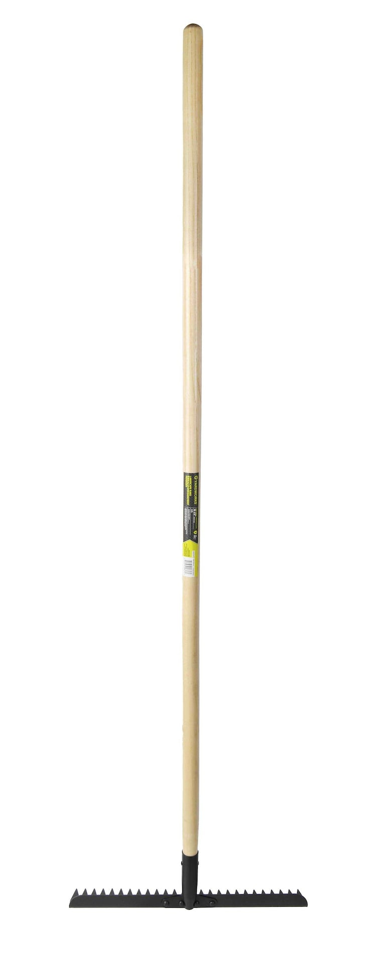 Yardworks 18.5-in Wide Metal 26-Tine Landscape Rake, 60-in Hardwood Shaft Y4