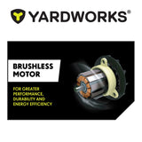 Yardworks 48V Lithium Ion Max Brushless AeroForce 2.0 750 CFM Leaf Blower Kit with (1) 4.0Ah Battery & (1) 2.0A Charger